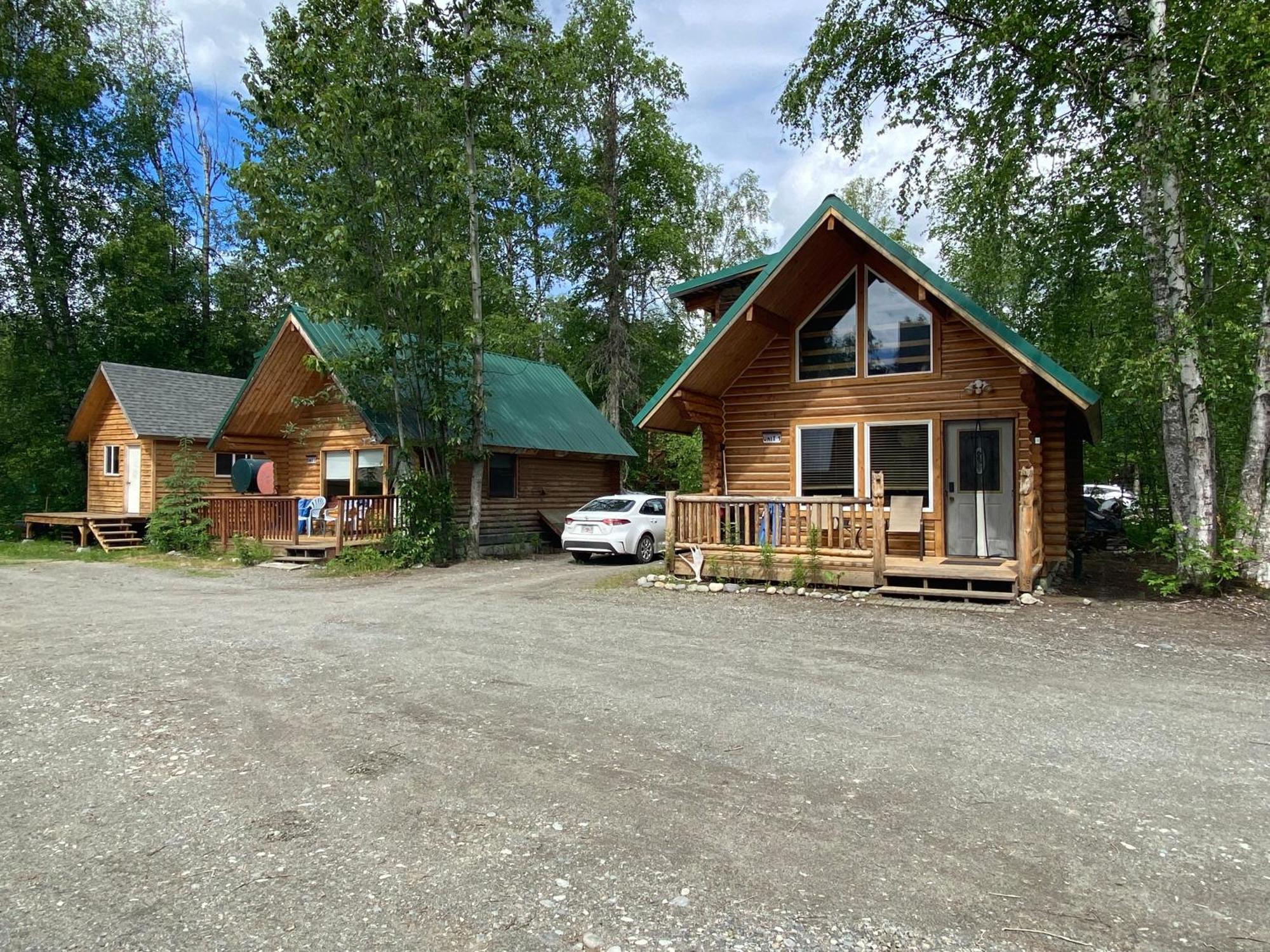Talkeetna Log Cabin With Hot Tub Unit 1 المظهر الخارجي الصورة