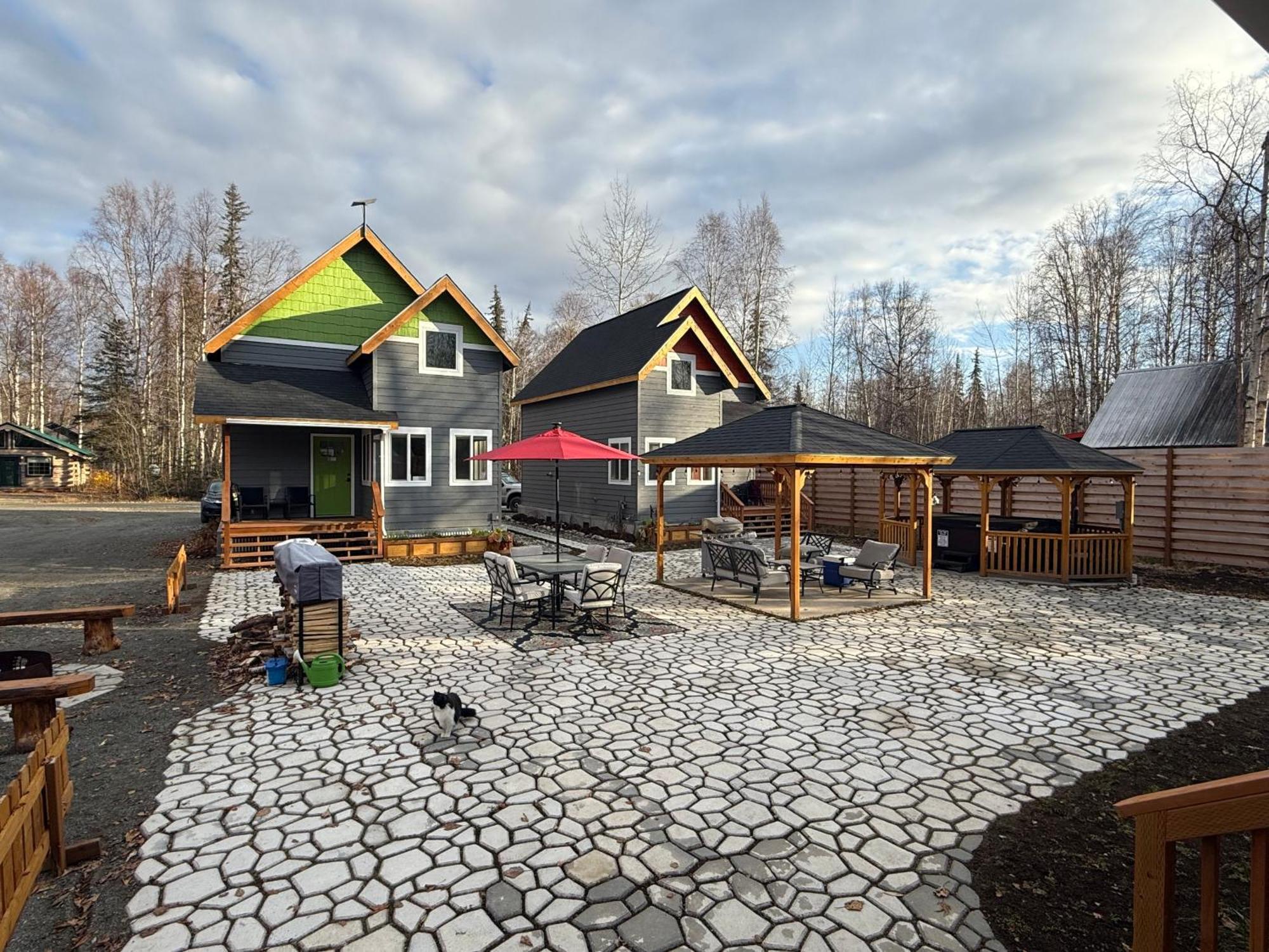 Talkeetna Log Cabin With Hot Tub Unit 1 المظهر الخارجي الصورة
