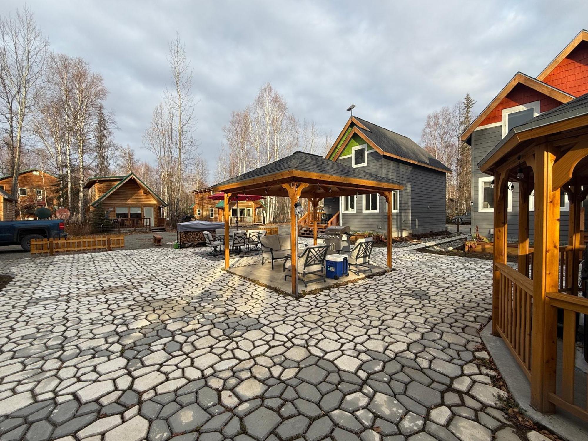 Talkeetna Log Cabin With Hot Tub Unit 1 المظهر الخارجي الصورة
