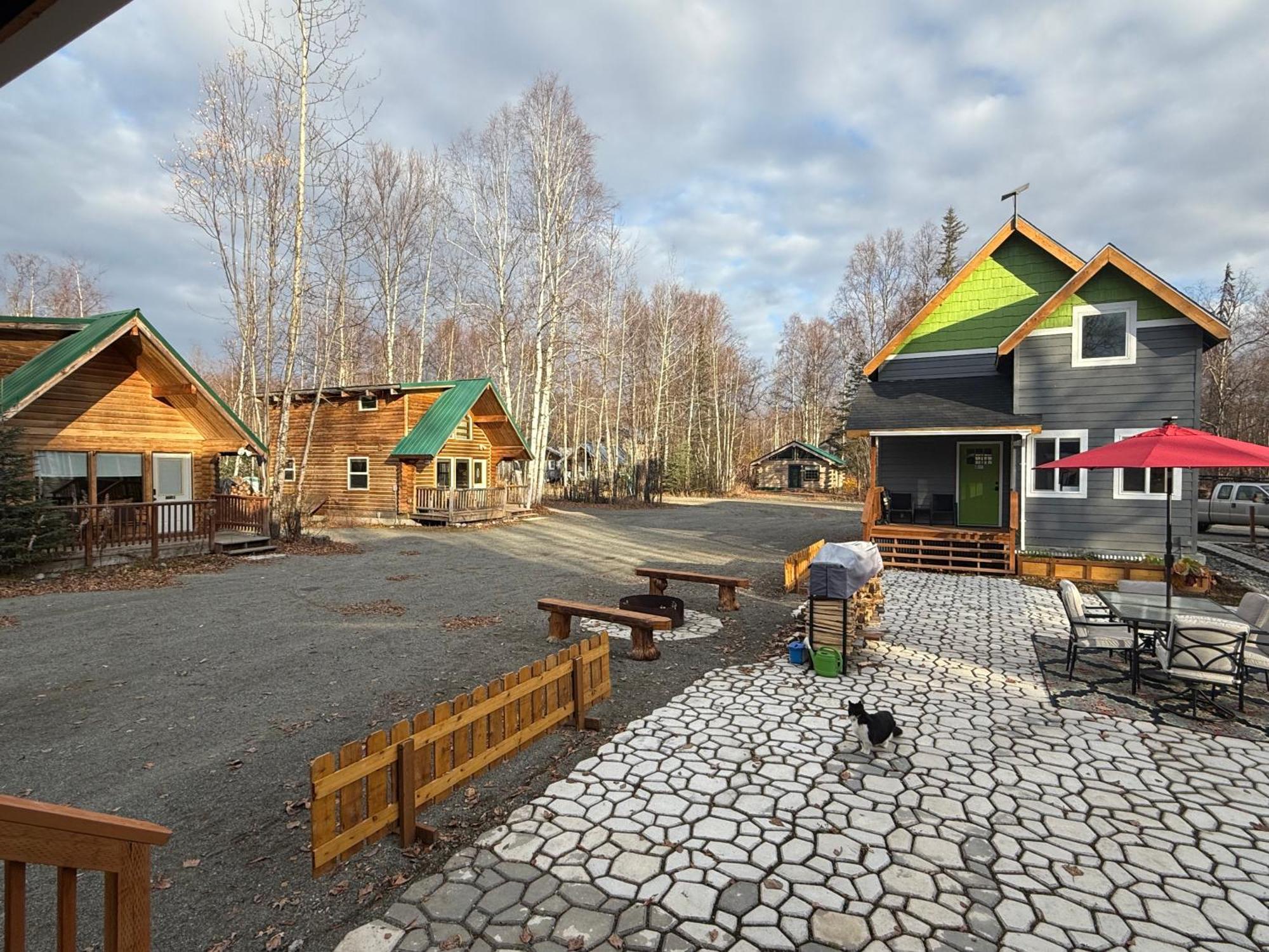 Talkeetna Log Cabin With Hot Tub Unit 1 المظهر الخارجي الصورة