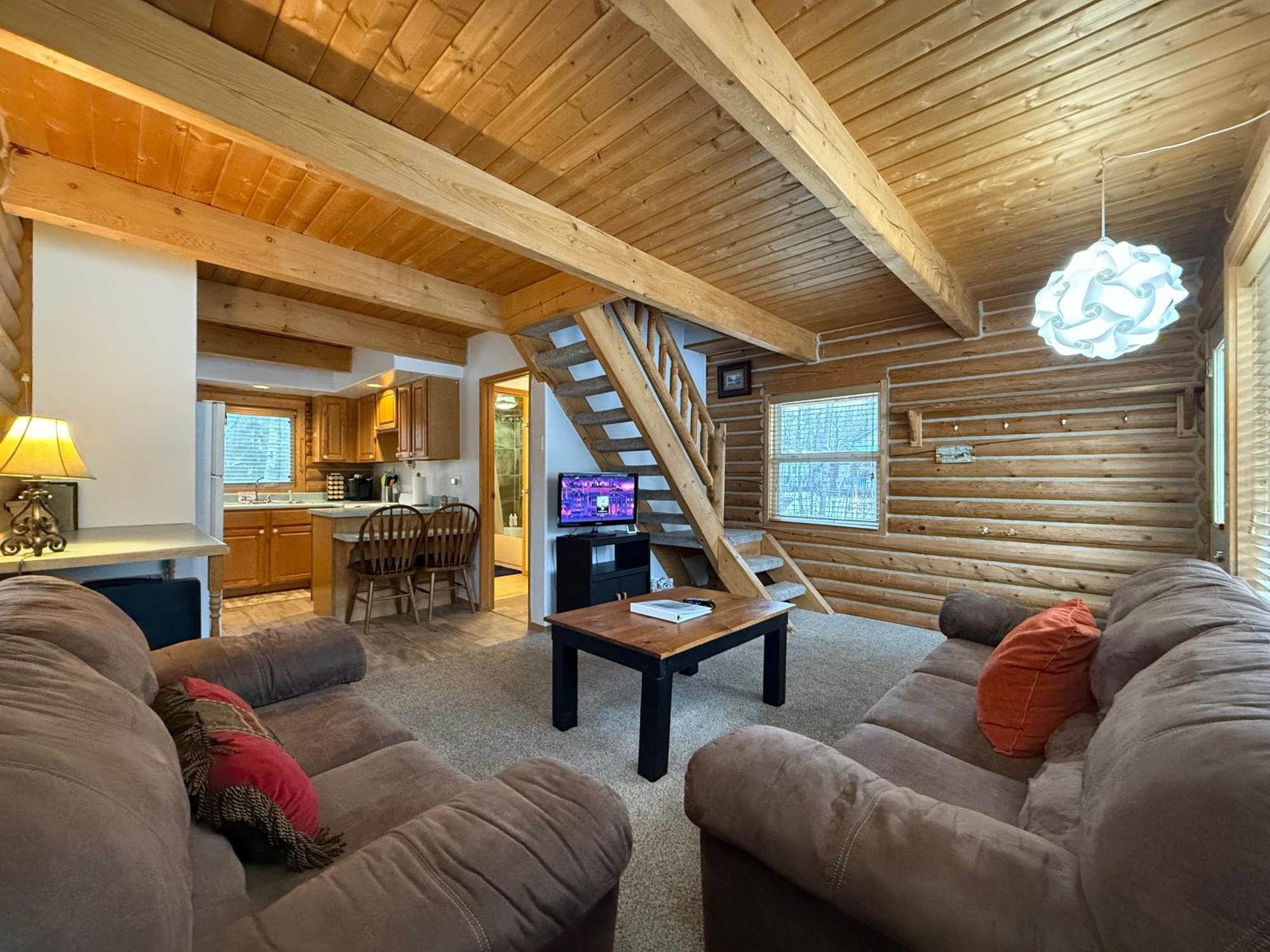 Talkeetna Log Cabin With Hot Tub Unit 1 المظهر الخارجي الصورة